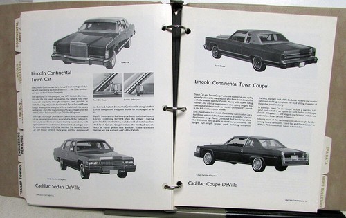 1978 Lincoln Product Facts Dealer Book Album Mark V Continental Versailles - Picture 10 of 10