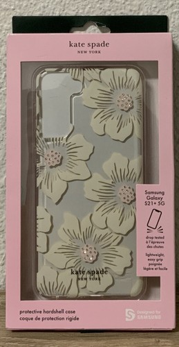 📀 Kate Spade Protective Hardshell Case-Samsung Galaxy S21+ 5G FLORAL - Picture 1 of 2