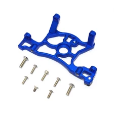 NEW GPM Racing Aluminum Spur Gear Cover Mount Blue : Traxxas Slash 4x4