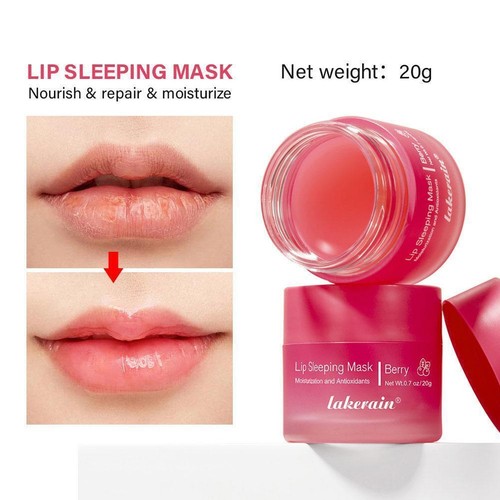 Maschera Sonno Lip Care Intensità Idratazione Riduce Rughe Morti e Pelle Nuova E2 - Foto 9 di 24