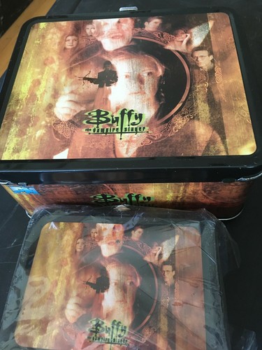 BUFFY VAMPIRE PALISADES METAL TIN 2 LUNCH BOX SET LARGE & MINI EARLY SEASONS  - Picture 1 of 4