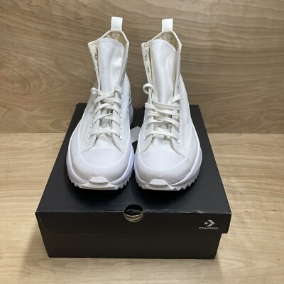 Converse Run Star Hike High Size 8.5 Mens Triple White  display picture 3