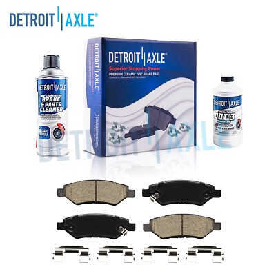REAR Ceramic Brake Pads w/ Hardware for Cadillac CTS SRX Chevy Camaro V6