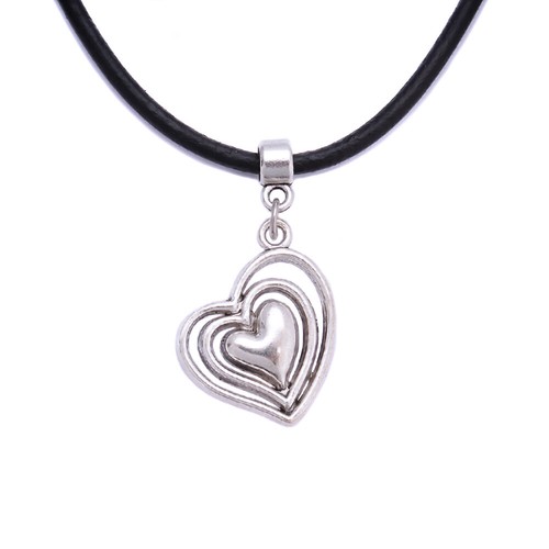 Collar Gargantilla con Dije Tibetano Colgante de Cuero Real para Mujer Niña - Imagen 34 de 42