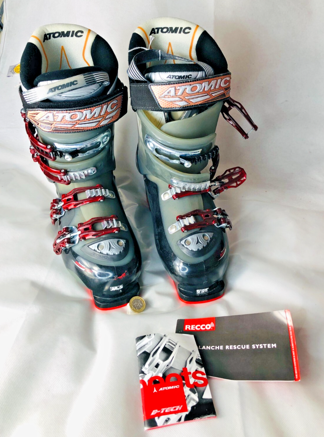 SALOMON Scarpe scarponi da sci taglia 26 5 UK da uomo taglia 7 5 Offset Shell B Tech 90 Atomic ra