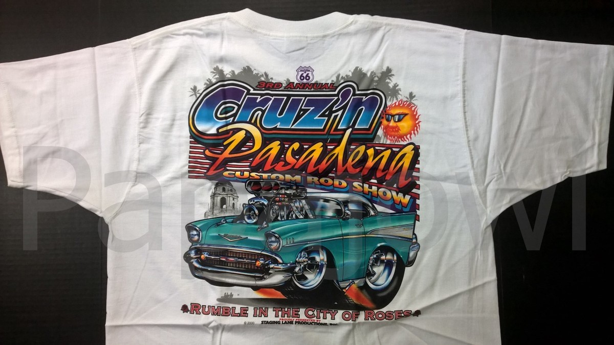 Muscle Machines Large ONLY Run 3 Crusin Pasadena T-Shirt