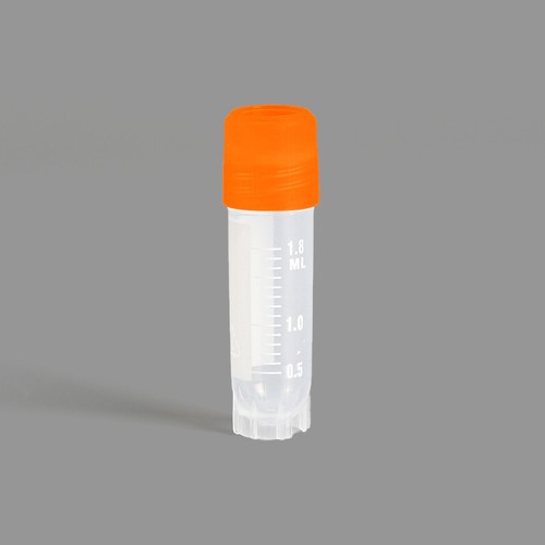 100pk Cryogenic Vials 2ml,Sterile Cryotubes,Orange Cap Cryovials External Thread - 第 4/5 張圖片