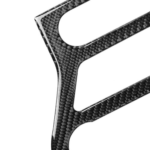 7Pcs Carbon Fiber Interior GPS Navigation CD Panel Trim For Ford Mustang 2015-19 - Imagen 3 de 7