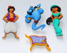 Aladdin ~ Disney License Button Embellishments ~ Dress It Up / Jesse James