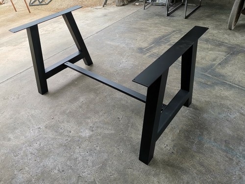 Base Gambe tavolo ferro industrial design, colore nero opaco, | eBay