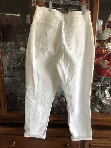 Abercrombie & Fitch The Mom High Rise Curve Love Jeans Womens 8R/29 White NWT - Picture 11 of 18