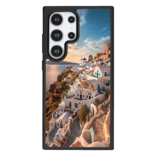 graphic Santorini design For Samsung A15 A16 S23 S24 S25 Ultra FE Flexible Cover - 第 5/25 張圖片