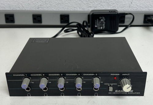 Samson Q5 Headphone Stereo Amplifier + POWER SUPPLY