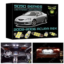 White LED interior lights package kit for 2002-2006 RSX 7 pcs 5050 series SMD