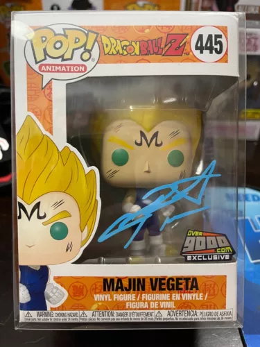 Funko Pop! Animation 445 Dragonball Z Majin Vegeta - Over 9000 Exclusive Signed
