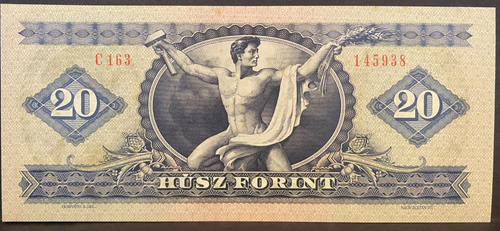 UNGHERIA MAGIARA, 1975, 20 FIORINI, biglietto/cartamoneta, non circolato, come nuovo croccante - Foto 2 di 2