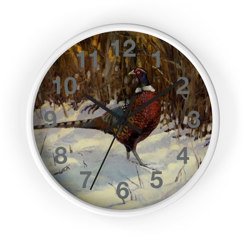 Ringhalsfasan Wanduhr Cottagecore - Bild 14 von 19