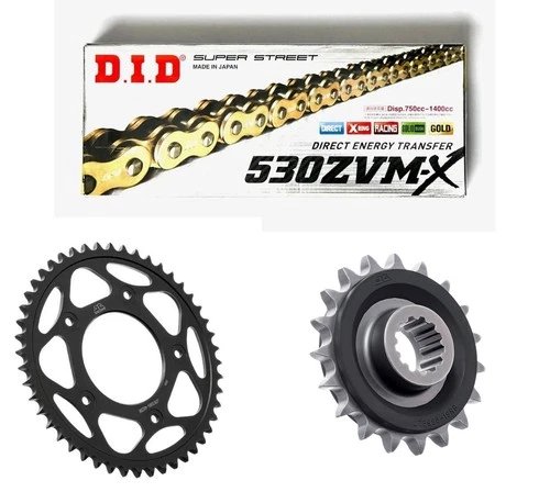 Harley Davidson RA1250 Pan America 2021-25 ZVMX Gold X-Ring Chain & Sprocket Kit