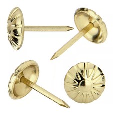 100 PCS Gold Daisy Decorative Upholstery Tacks Furniture Nails 7/16 Inch