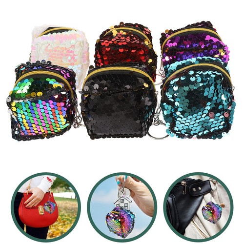 12 Pcs Mini- À Paillettes Enfant Pochette De Rangement Pièces - Foto 5 di 12