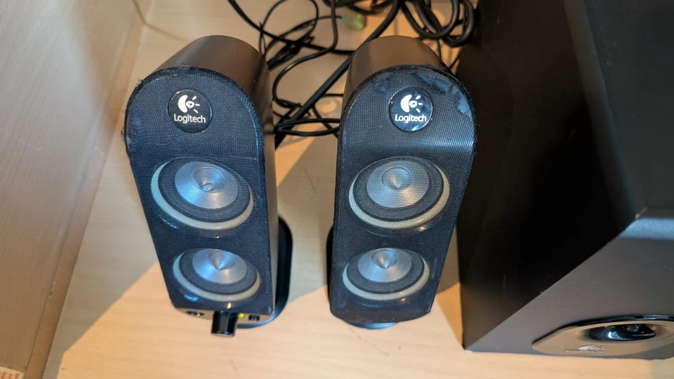 Logitech X-230 Computer Speaker System 2x Altoparlanti Laterali 1x Sub *Vedi Descrizione* - Immagine 2 di 4