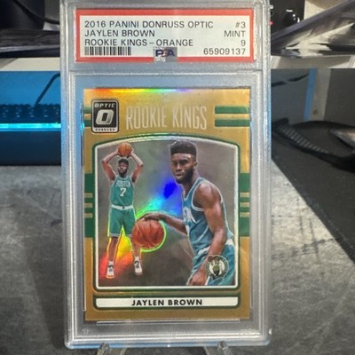 2016 Panini Donruss Optic Jaylen Brown Rookie Kings Orange /199 Psa 9