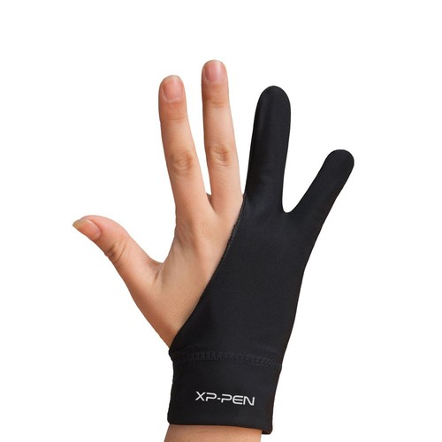 XP-Pen Glove MSize Two Finger Stain Resistant Lycra Ambidextrous Common Pen 204