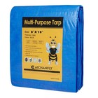 Double-Sided Waterproof Poly Tarp 8x10 Feet 5mil Thick Polyethylene Tarps, Pe...