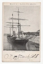 ARGENTINA 1903 ANTARCTIC EXPEDITION POSTCARD AUTOGRAPHED OTTO NORDENSKJOLD