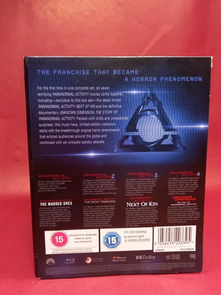 PARANORMAL ACTIVITY: ULTIMATE CHILLS COLLECTION ( - Region B Blu Ray - Image 3 of 4