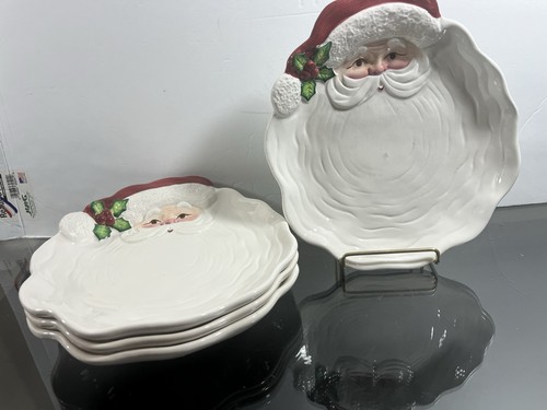 4er Set Fitz & Floyd Canape Cookie 9" Teller 1989