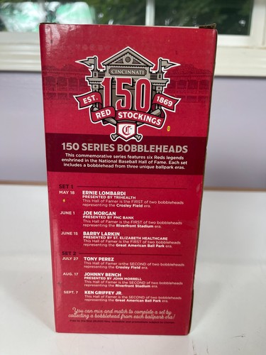 Ernie Lombardi Reds 150th Anniversary Bobblehead SGA 2019 TriHealth – NIB - Picture 2 of 6
