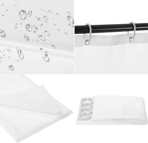 4PCS Modern Motivational Shower Curtain Sets with Non-Slip Give You Strength - Picture 7 of 8
