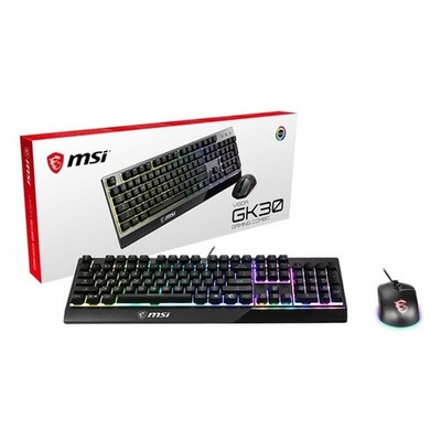 MSI VIGOR GK30 COMBO RGB MEMchanical Gaming Tastatur + Kupplung GM11 Gaming Maus