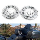 For Harley Electra Street Tri Glide Rear Speaker Accent Trim Cover Chrome