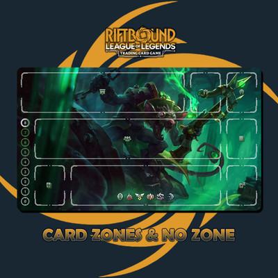 Twitch Playmat Riftbound TCG LOL Stitched Edges Free bag