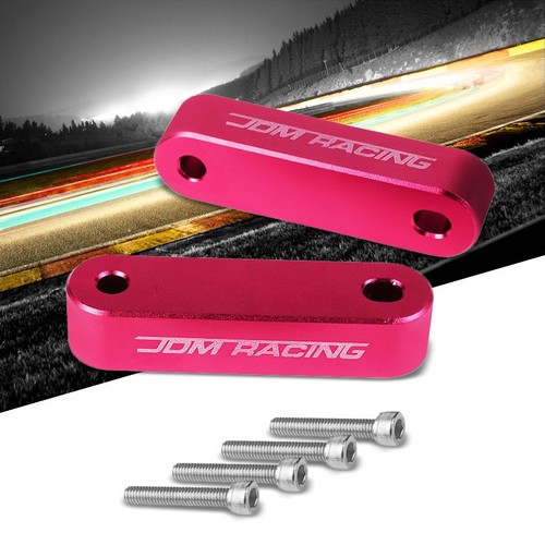 Pink Front 7/8" Screw-On Aluminum Hood Riser Spacer Kit For Integra/Civic/CRX - Picture 1 of 6