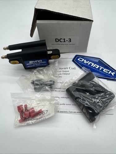 Dynatek Ignition Black Coil 3 ohm Dual Output DC1-3 Mini Coil Miniature DC1-3 - Foto 1 di 7