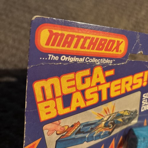 Rare Matchbox Mega-Blasters! MC-6 Starfire in white Cap Car Mint - Picture 15 of 15