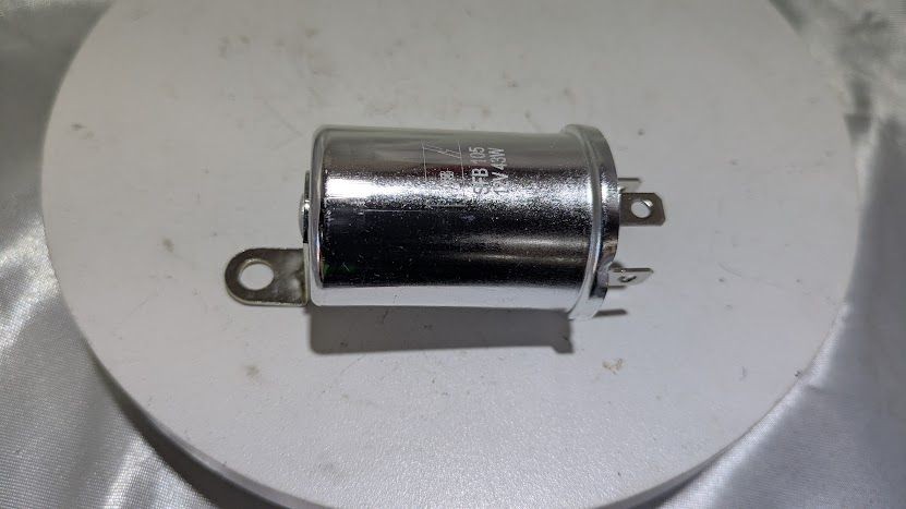Ferrari 330 365 part TURN SIGNAL FLASHER RELAY VINTAGE 3 pron 43WATTS