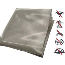EMF RF EMI RFID Shielding Copper Faraday Fabric Transparent Clear Net Cloth