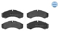 Meyle 025 291 2120 Bremsbelagsatz Hinten , Passt Zu: Iveco Daily I, Daily Ii, DA