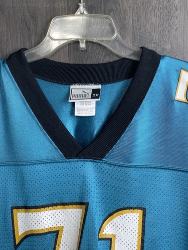 Vintage NFL Jacksonville Jaguars Tony Boselli #71 Jersey Adult 2XL Teal RARE - Picture 2 of 10