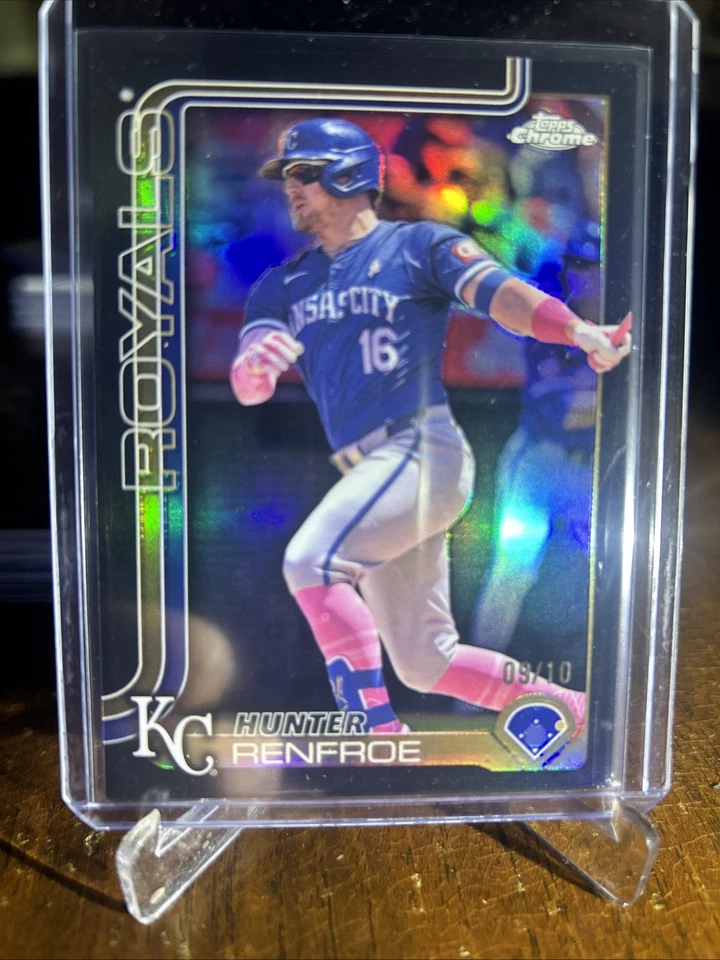 2025 Topps Cromo Béisbol Negro Dorado Prisma Refractor Hunter Renfrow #125 💎/10 Foto 3 de 4