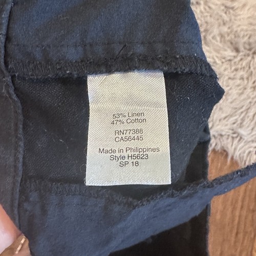J Crew Womens Linen Cotton Scalloped Hem Mid Rise Mini Casual Shorts Size 6 - Picture 4 of 4