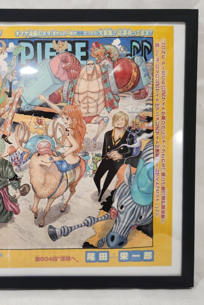 Rare Framed 2010 One Piece - Chapter 604 Shonen Jump Color Spread