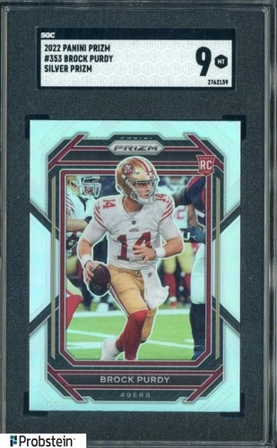 2022 Panini Prizm Silver Prizm #353 Brock Purdy 49ers RC Rookie SGC 9 MINT