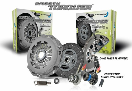Blusteele Clutch Kit & Dual Mass Flywheel For Alfa Romeo 159 1.9 Tdi JTD & Slave