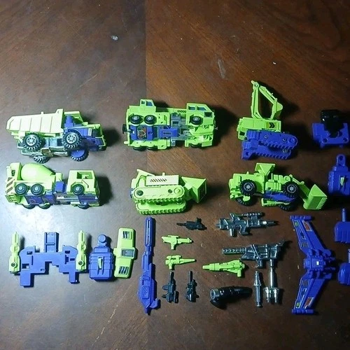 Takara Transformer Devastator Green/Purple Action Fig Complete Set  1984 Vintage