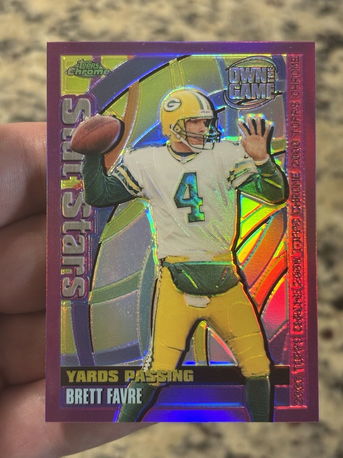 2000 Topps Chrome - Own the Game Brett Favre #OTG4 Refractor Green Bay Packers